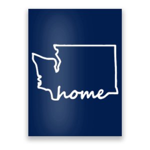 Washington Home State Map Poster