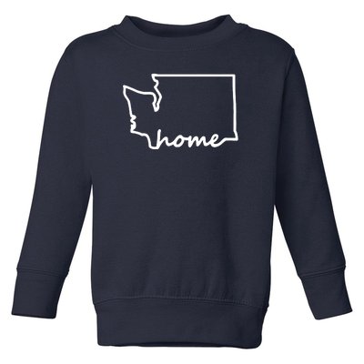 Washington Home State Map Toddler Sweatshirt