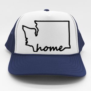 Washington Home State Map Trucker Hat