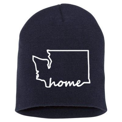 Washington Home State Map Short Acrylic Beanie