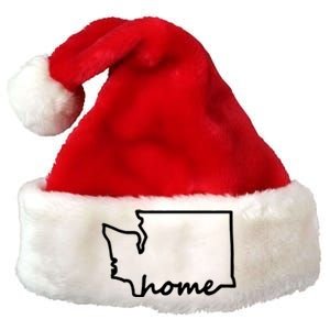 Washington Home State Map Premium Christmas Santa Hat