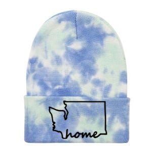 Washington Home State Map Tie Dye 12in Knit Beanie