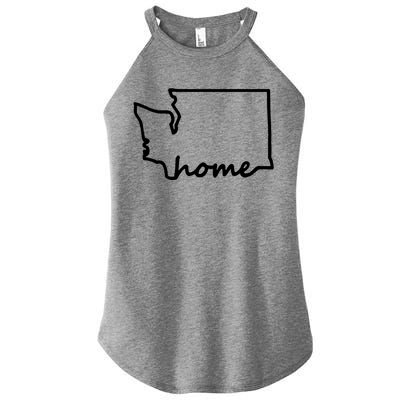 Washington Home State Map Women's Perfect Tri Rocker Tank