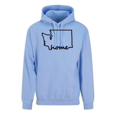 Washington Home State Map Unisex Surf Hoodie