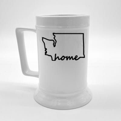 Washington Home State Map Beer Stein