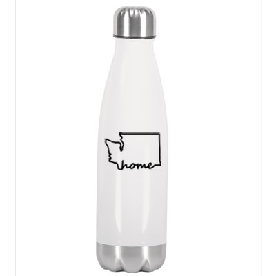 Washington Home State Map Stainless Steel Insulated Water Bottle