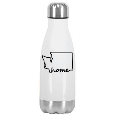 Washington Home State Map Stainless Steel Insulated Water Bottle