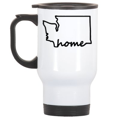 Washington Home State Map Stainless Steel Travel Mug