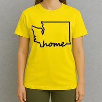 Washington Home State Map T-Shirt