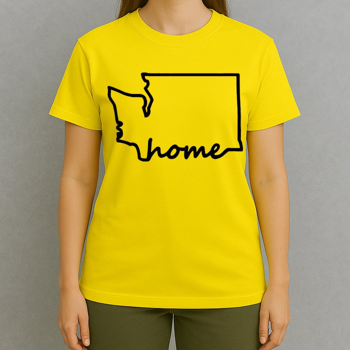 Washington Home State Map T-Shirt