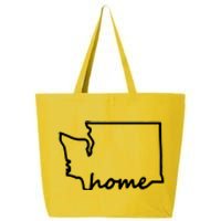 Washington Home State Map 25L Jumbo Tote