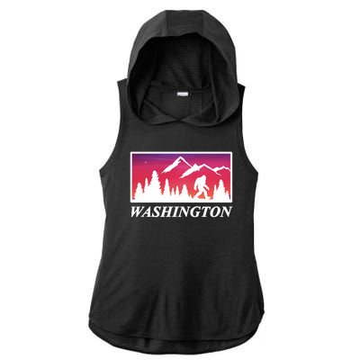 Washington Pacific Northwest Big Foot Ladies PosiCharge Tri-Blend Wicking Draft Hoodie Tank