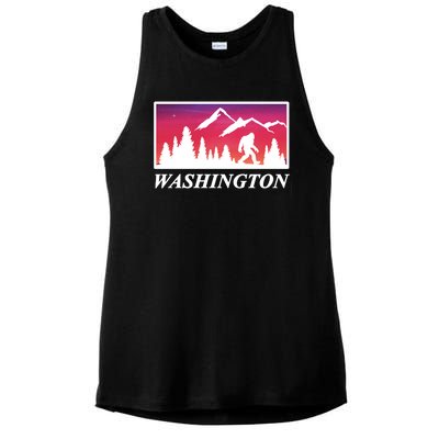 Washington Pacific Northwest Big Foot Ladies PosiCharge Tri-Blend Wicking Tank