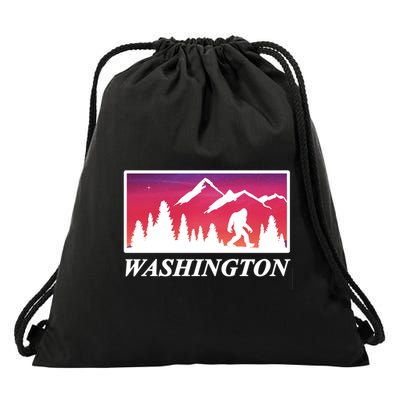 Washington Pacific Northwest Big Foot Drawstring Bag