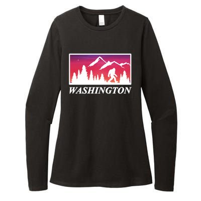 Washington Pacific Northwest Big Foot Womens CVC Long Sleeve Shirt