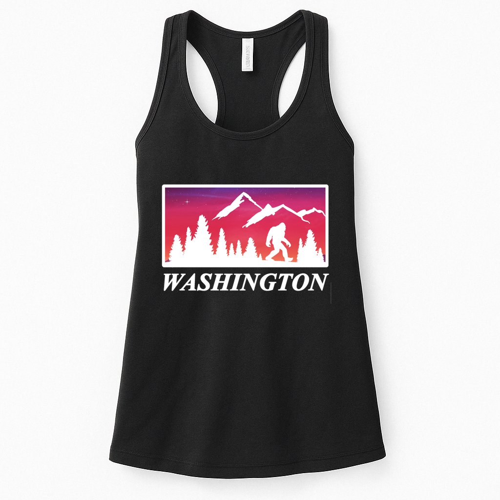 Washington Pacific Northwest Big Foot Womens Tank Top