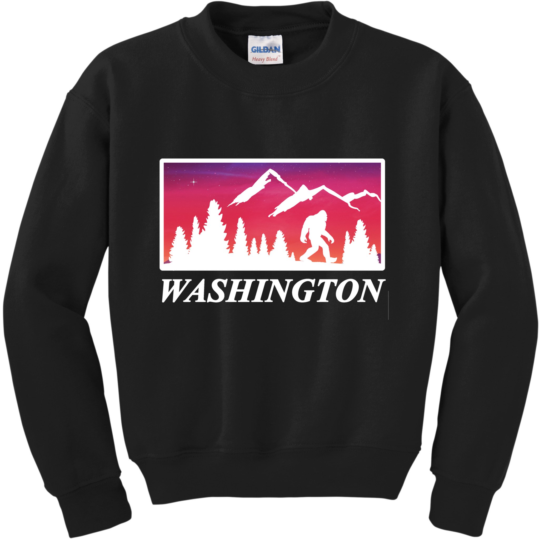 Washington Pacific Northwest Big Foot Kids Sweatshirt
