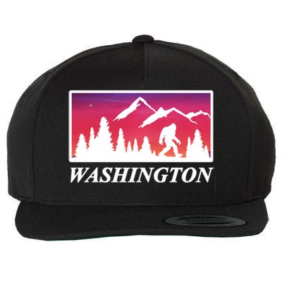 Washington Pacific Northwest Big Foot Wool Snapback Cap