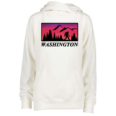 Washington Pacific Northwest Big Foot Womens Funnel Neck Pullover Hood