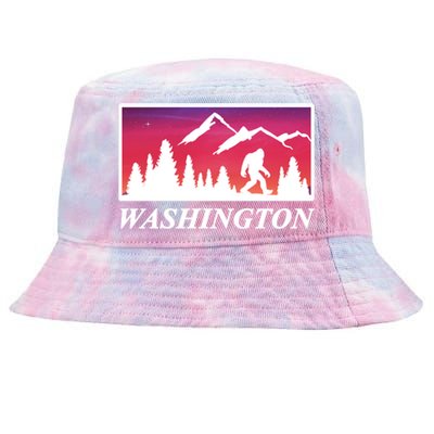 Washington Pacific Northwest Big Foot Tie-Dyed Bucket Hat