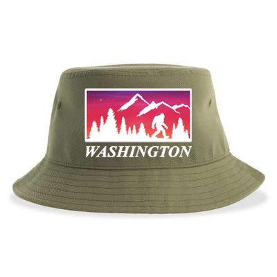 Washington Pacific Northwest Big Foot Sustainable Bucket Hat