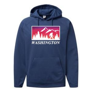 Washington Pacific Northwest Big Foot Performance Fleece Hoodie