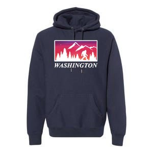 Washington Pacific Northwest Big Foot Premium Hoodie