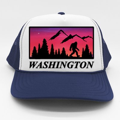 Washington Pacific Northwest Big Foot Trucker Hat