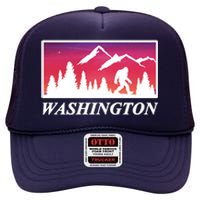 Washington Pacific Northwest Big Foot High Crown Mesh Back Trucker Hat