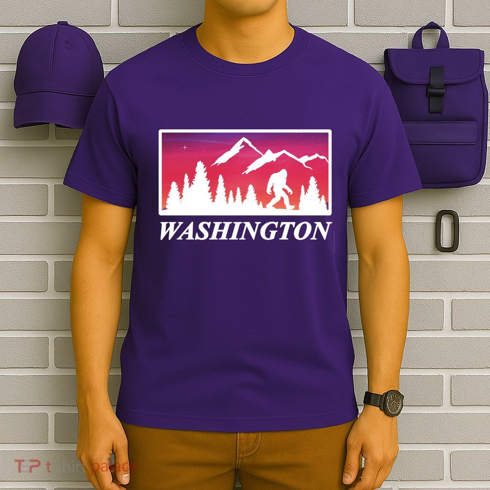 Washington Pacific Northwest Big Foot T-Shirt