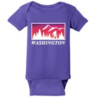 Washington Pacific Northwest Big Foot Baby Bodysuit