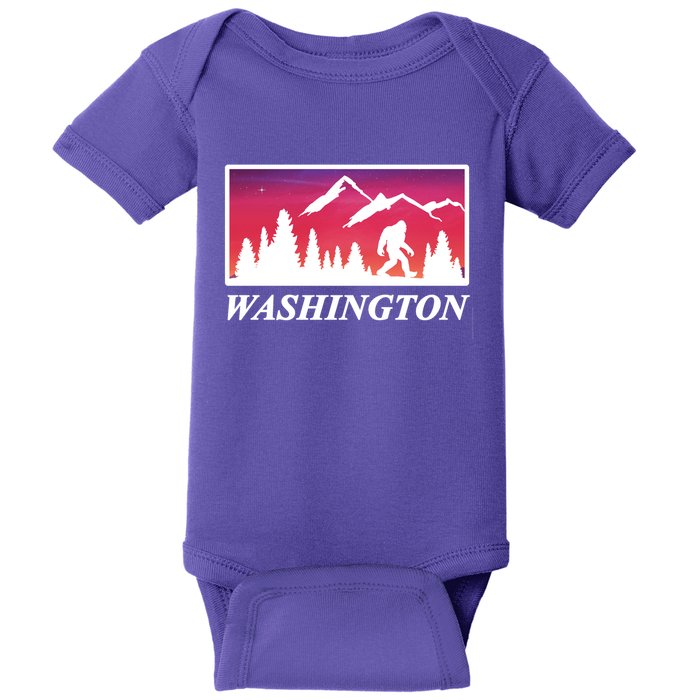 Washington Pacific Northwest Big Foot Baby Bodysuit