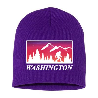 Washington Pacific Northwest Big Foot Short Acrylic Beanie