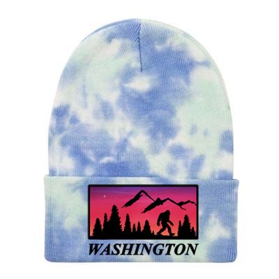 Washington Pacific Northwest Big Foot Tie Dye 12in Knit Beanie