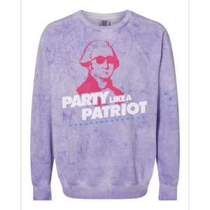 Washington Party Like a Patriot Colorblast Crewneck Sweatshirt