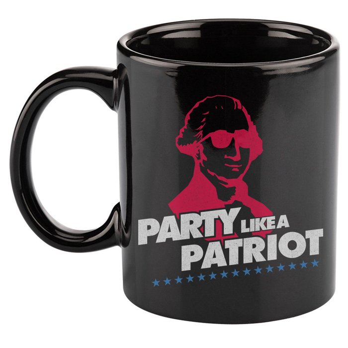 Washington Party Like a Patriot 11oz C Handle Ceramic Mug