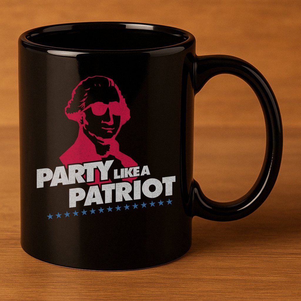 Washington Party Like a Patriot 11oz C Handle Ceramic Mug