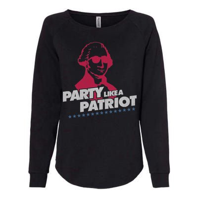 Washington Party Like a Patriot Womens California Wash Sweatshirt