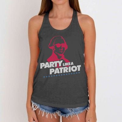 Washington Party Like a Patriot Women's Knotted Racerback Tank