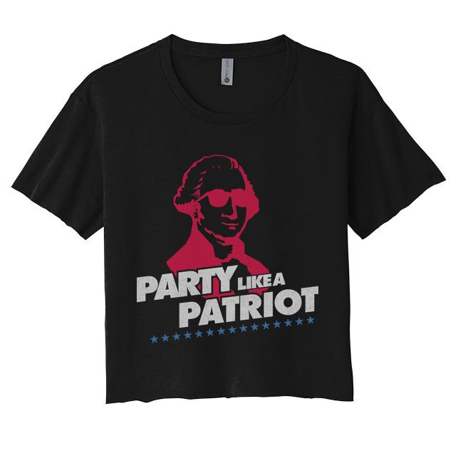Washington Party Like a Patriot Crop Top