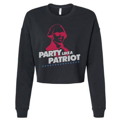 Washington Party Like a Patriot Cropped Pullover Crew