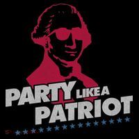 Washington Party Like a Patriot Women's V-Neck T-Shirt