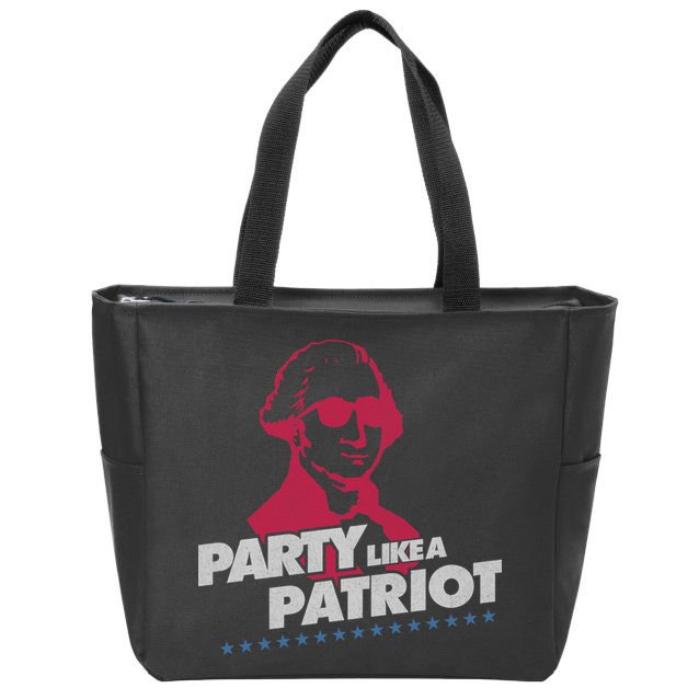 Washington Party Like a Patriot Zip Tote Bag