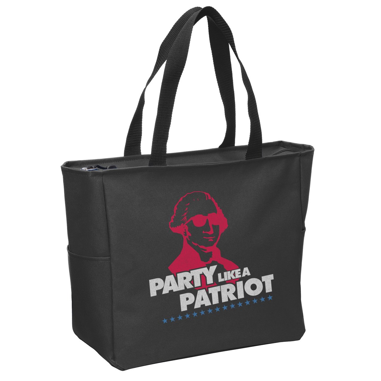 Washington Party Like a Patriot Zip Tote Bag