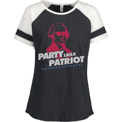 Washington Party Like a Patriot Enza Ladies Jersey Colorblock Tee