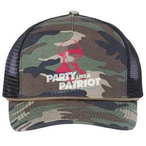 Washington Party Like a Patriot Retro Rope Trucker Hat Cap