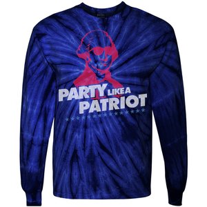 Washington Party Like a Patriot Tie-Dye Long Sleeve Shirt