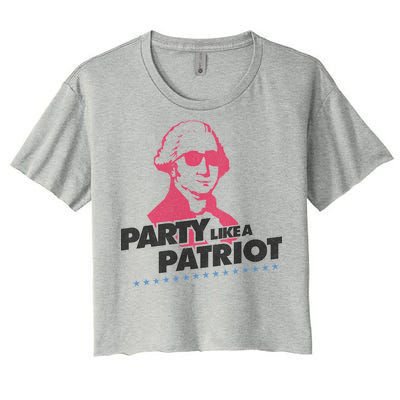 Washington Party Like a Patriot Women's Crop Top Tee