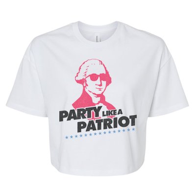 Washington Party Like a Patriot Bella+Canvas Jersey Crop Tee