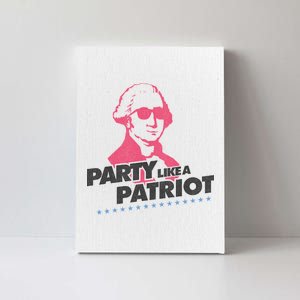 Washington Party Like a Patriot Canvas